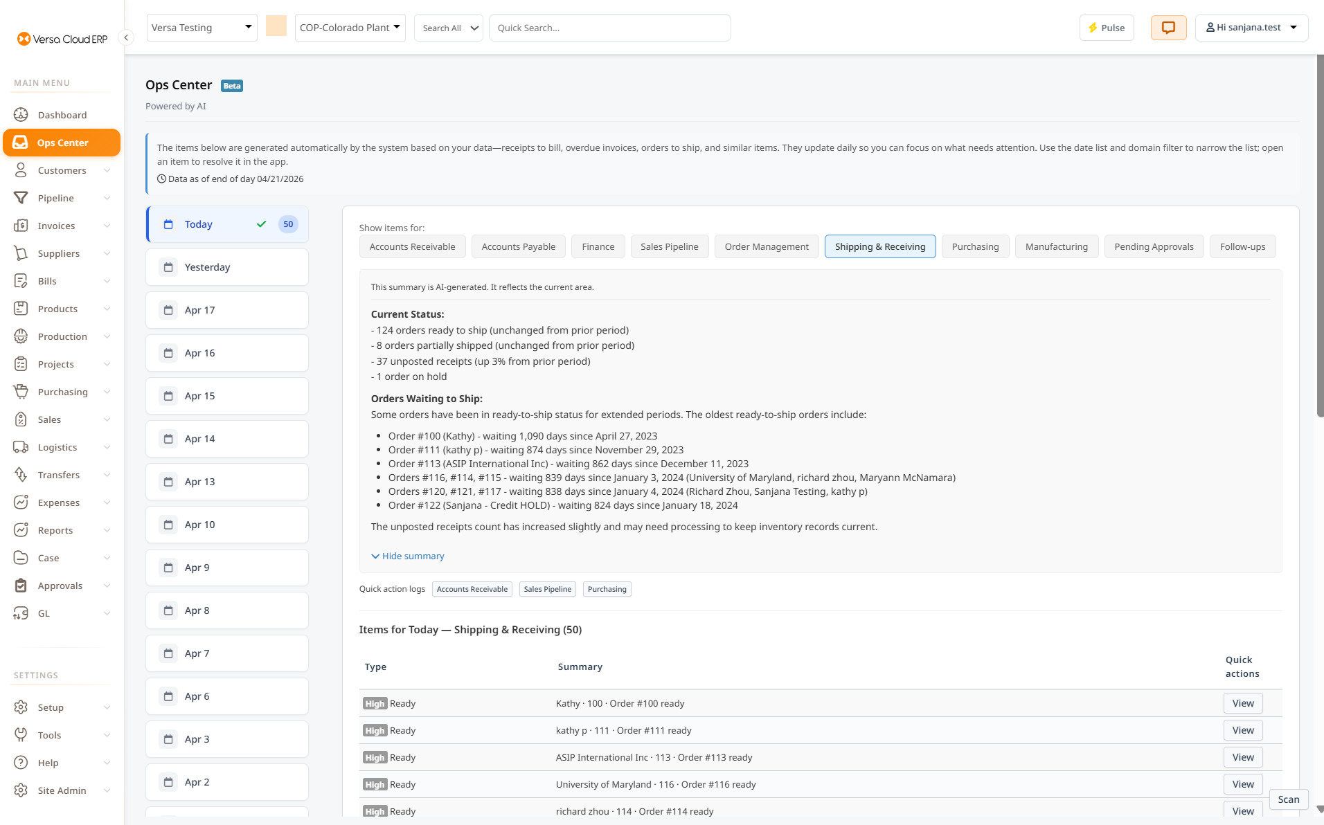 Versa Cloud ERP - Blog Introducing AI Pulse: Turning Your Data into Daily Decisions  %Post Title,