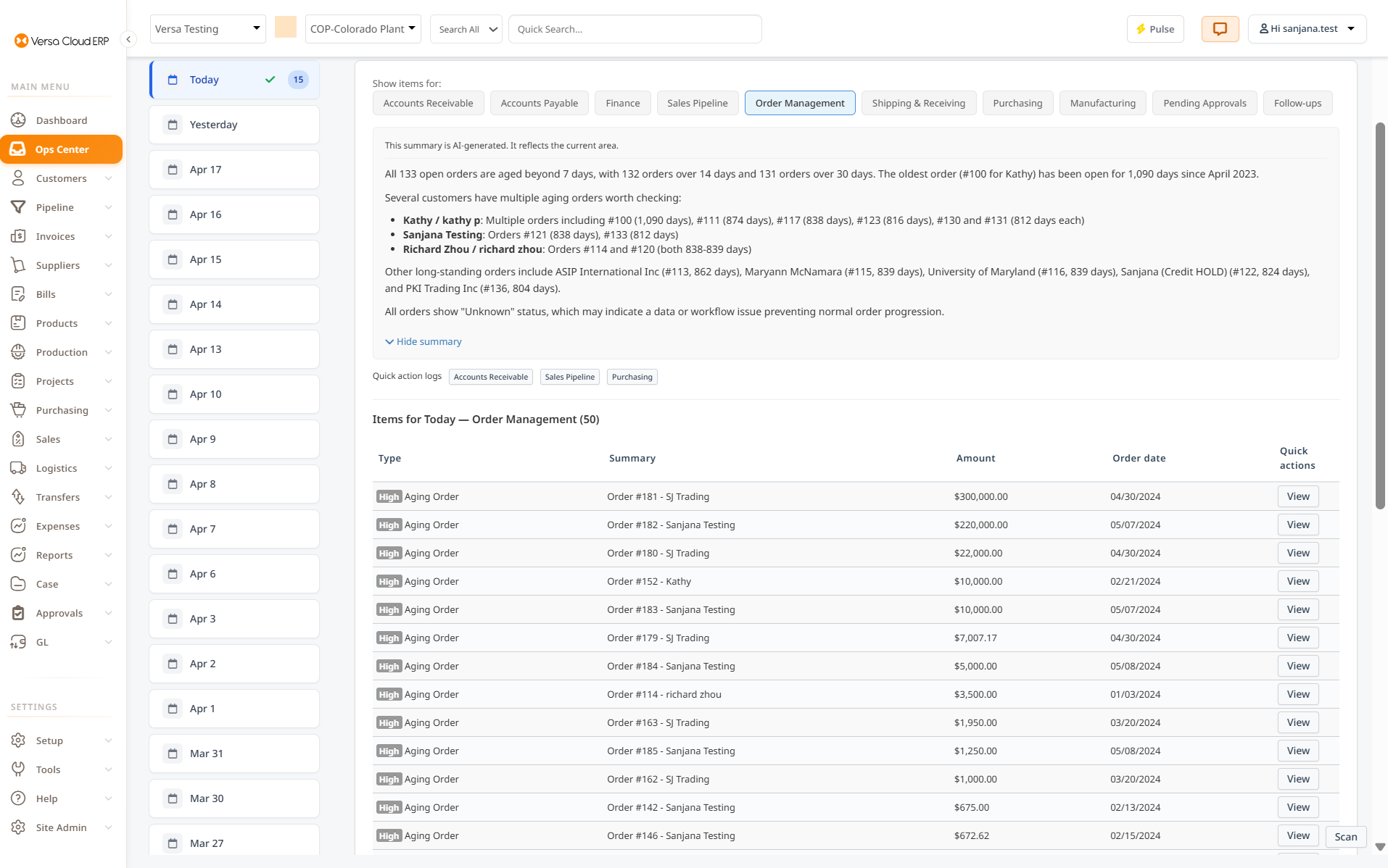 Versa Cloud ERP - Blog Introducing AI Pulse: Turning Your Data into Daily Decisions  %Post Title,