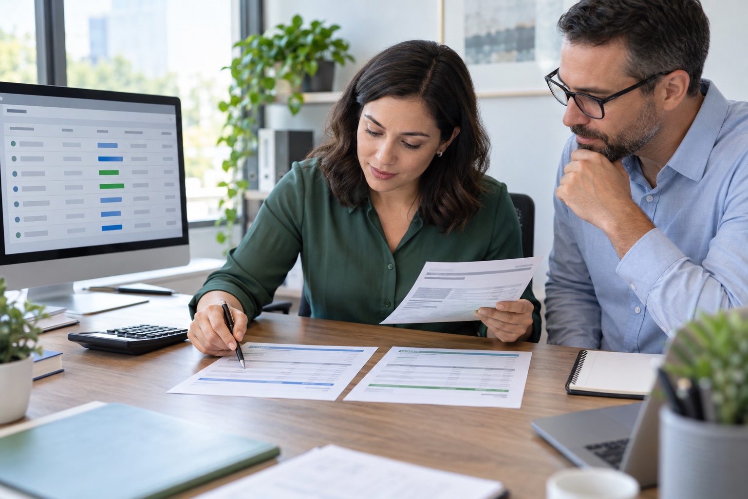 Accounts receivable team matching a customer payment across two invoices