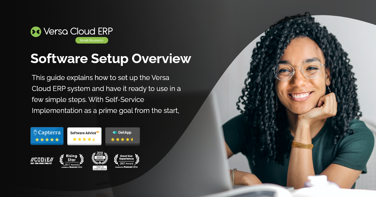 PDF Guide – Software Setup Overview – Versa Cloud ERP